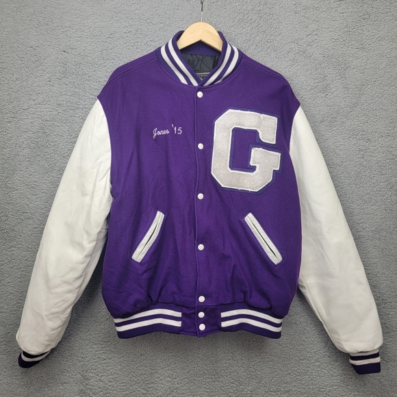 Holloway Other - The Original Holloway Wool Leather Varsity Letterman  Gonzaga Jacket  XL  READ!